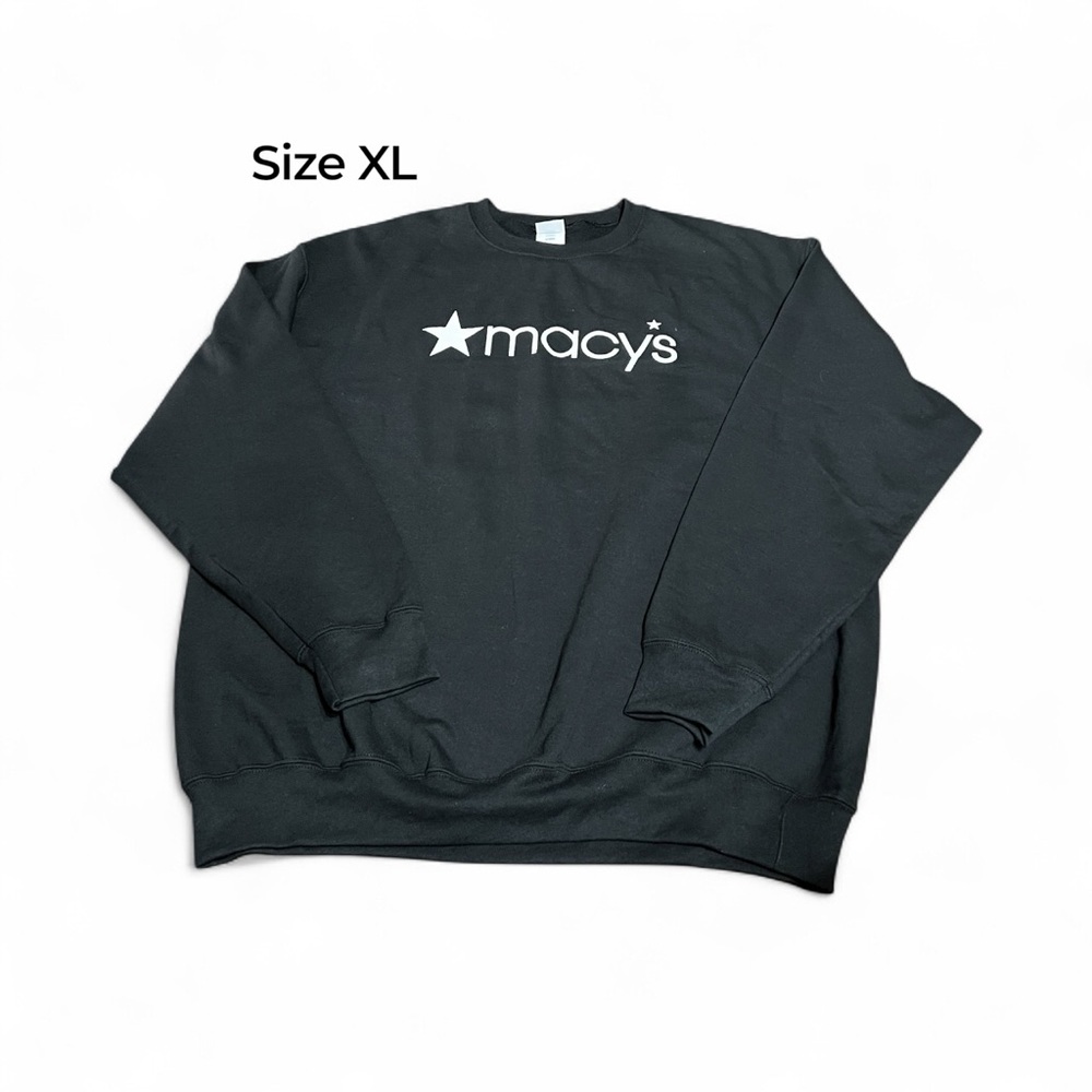 Macy's Black Crewneck sweatshirt Size XL